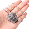 Fashion Silver Jewelry Stainless Steel Jewelry Charms Vintage Egyptian Elder Pendants Necklace